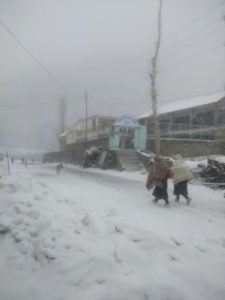 शिमला में बर्फबारी देख सैलानियों की हसरत पूरी
