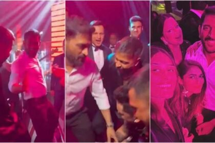 Dubai में हार्दिक पांड्या और बादशाह के साथ पार्टी नजर आए M.S धोनी