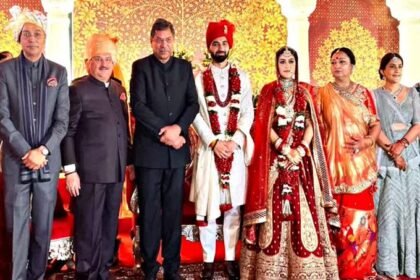 Harish Nadda Reception: राजस्थान में बेटे हरीश नड्डा की शादी कर घर लौटा नड्डा परिवार, विजयनगर में रिसेप्शन आज