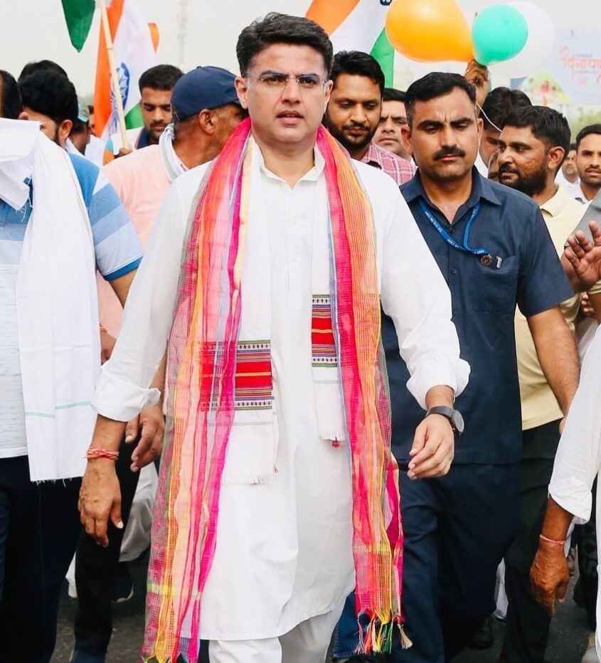 Jan Sangharsh Yatra: जनसंघर्ष यात्रा के साथ जयपुर पहुंचे सचिन पायलट, कहा- बदल रहा है मौसम- Panchayat Times