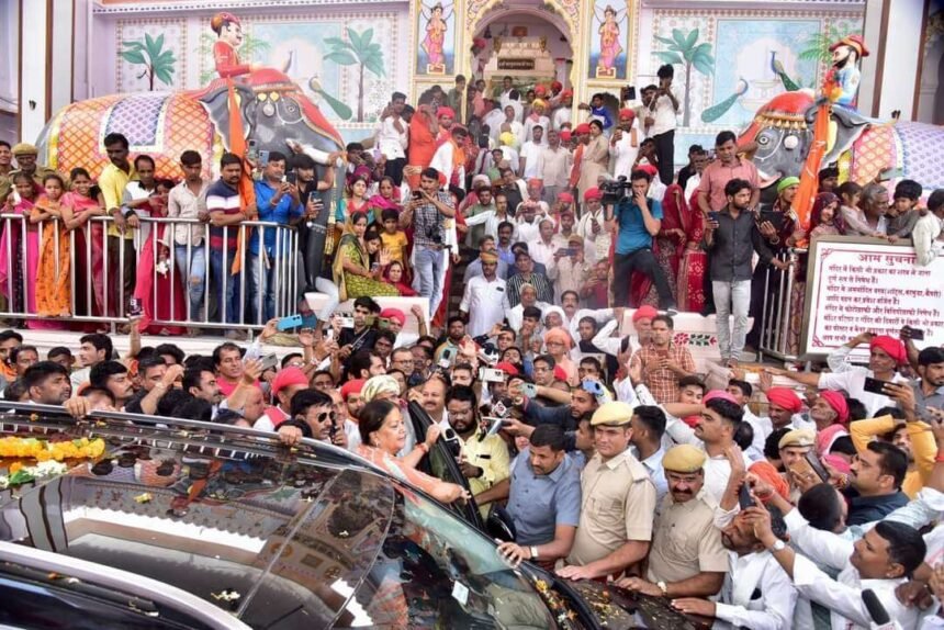 राजस्थान में BJP की 'परिवर्तन यात्रा' से पहले वसुंधरा राजे की धार्मिक यात्रा से राजनीतिक हलकों में हलचल तेज - Panchayat Times