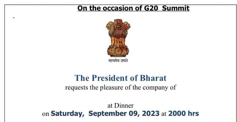 जी-20 के निमंत्रण पत्र में ‘भारत’ लिखने पर बवाल, कांग्रेस ने कहा- INDIA से डर गई मोदी सरकार- Panchayat Times
