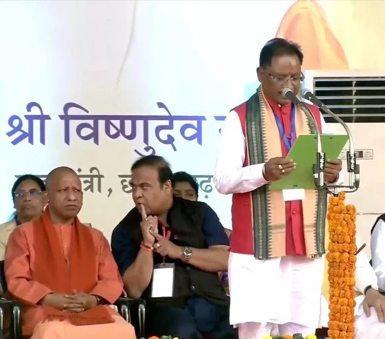विष्णु देव साय ने मुख्यमंत्री पद की ली शपथ, अरुण साव और विजय शर्मा बने डिप्टी CM- Panchayat Times